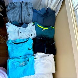 NIKE/UNDER ARMOUR BUNDLE/LOT of Men’s Size Medium Shirts and Sweaters